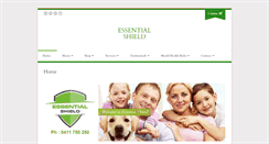 Desktop Screenshot of essentialshield.com